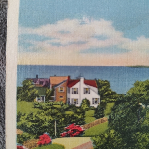 Stunning postcard depicts First Cliff from the Coast Guard Station in ScituateMA - Picture 2 of 8